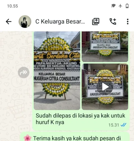 Pengiriman Papan Bunga Duka Seborokrapyak Banyuurip